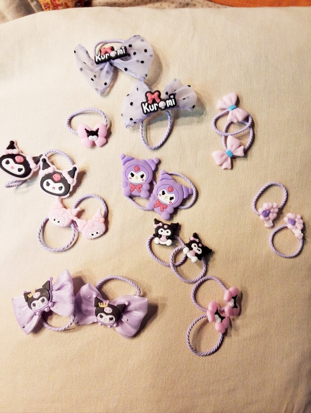 Kuromi Hair Accessories Set - Multicolor